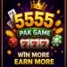 5555Pak Game online gaming app interface showing casino-style games, rewards, and bonus features designed for mobile users in Pakistan.