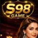 S98 Casino Game Logo. Gold Luxury App Icon Design